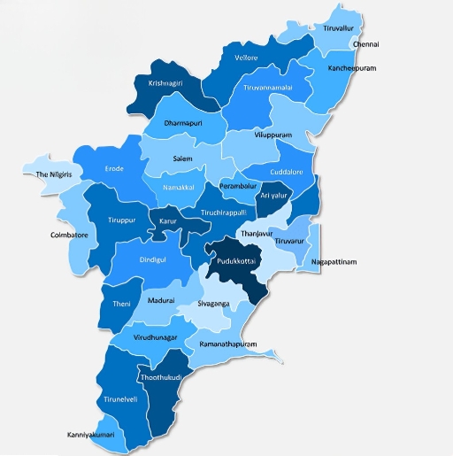Tamil Nadu Network Map